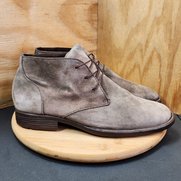 Born McNeil Distressed Taupe Suede Chukka Lace Up Boots - Picture 2 of 10